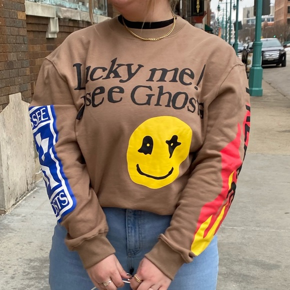 Lucky Me I See Ghosts Kanye West sweatshirt - Picture 1 of 3